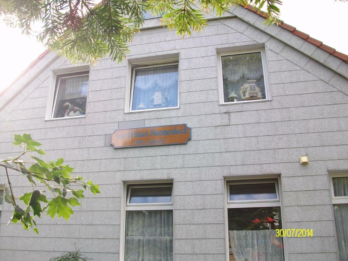Gaestehaus Hemmerdeich-Alte Schule Oldenswort Esterno foto
